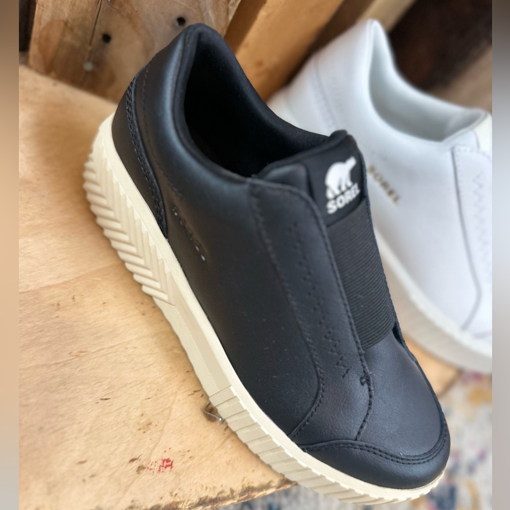 Sorel Black and White Women's Sneakers
